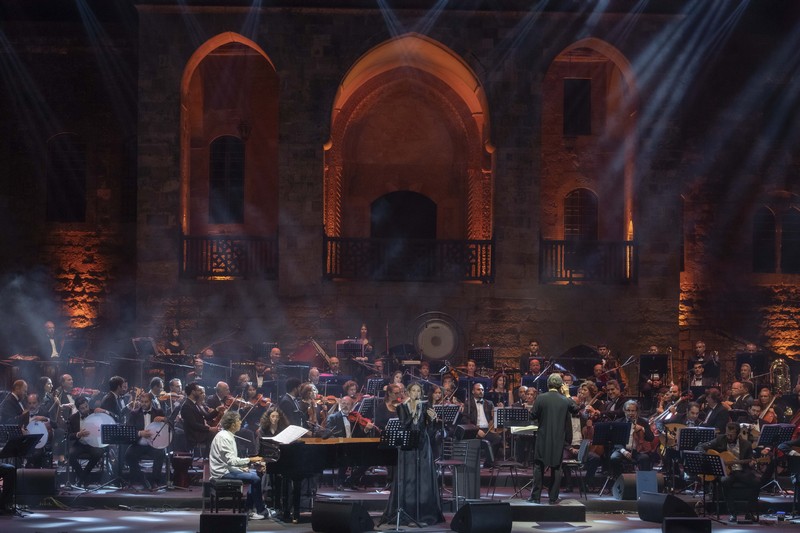 Gabriel Yared and Yasmina Joumblatt at Beiteddine Festival